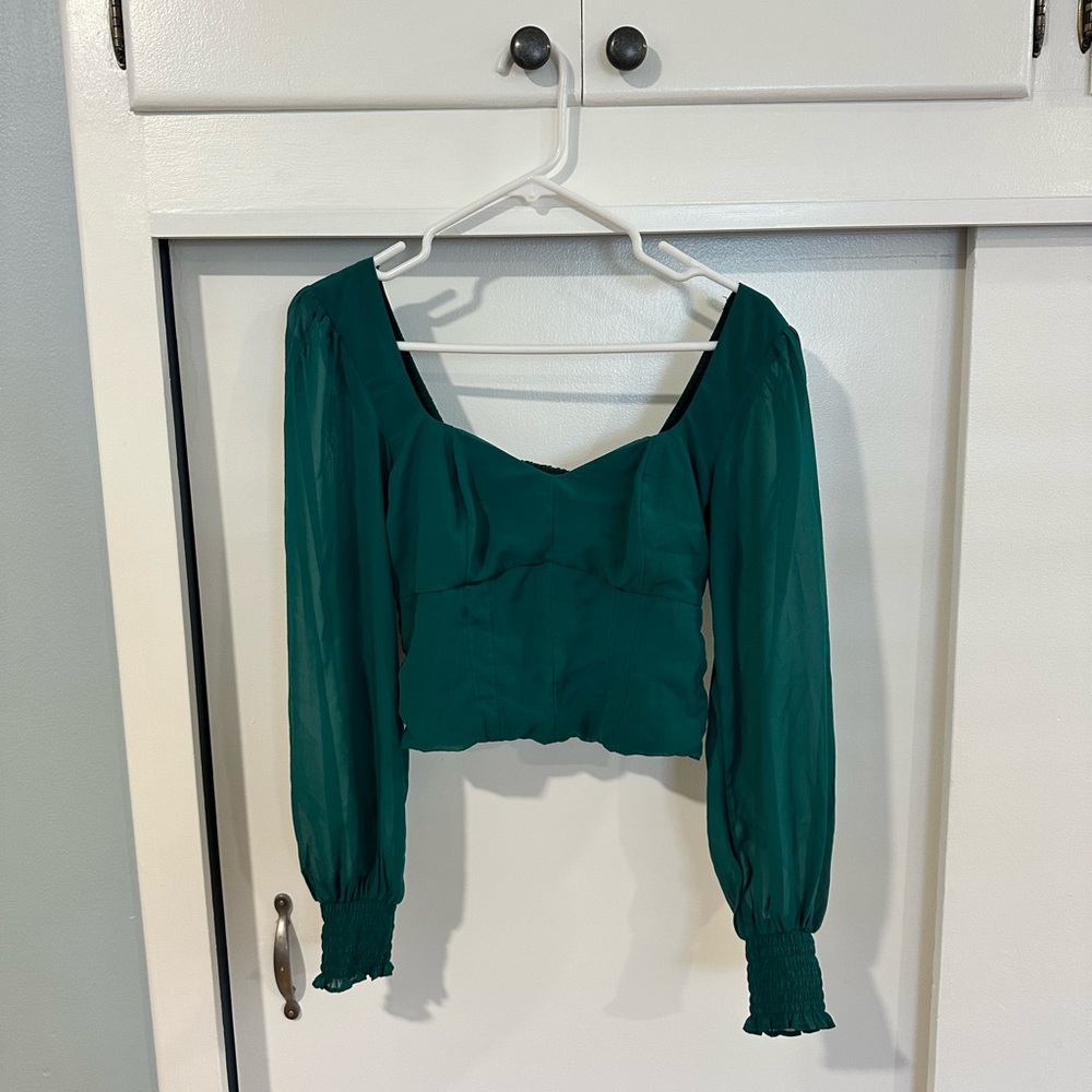 Abercrombie & Fitch Green Blouse